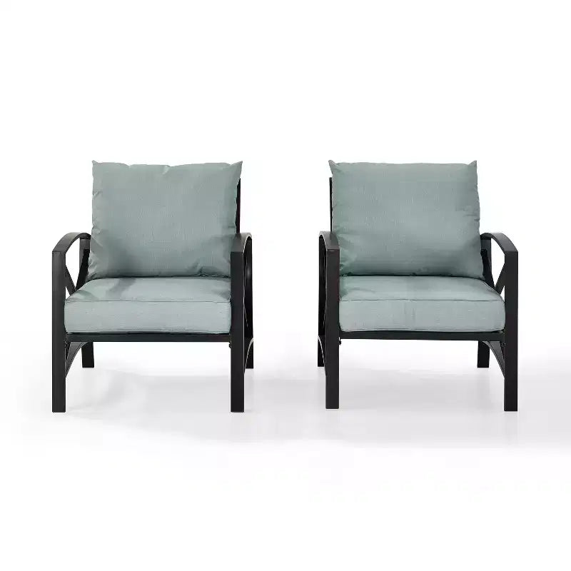 Crosley Kaplan 2-delige terrasstoelenset voor buiten