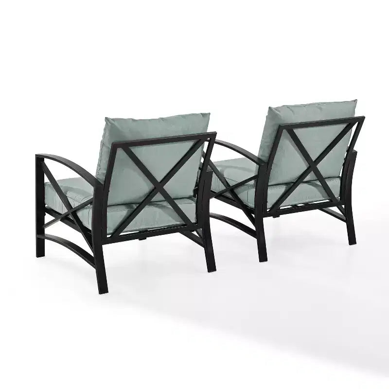Crosley Kaplan 2-delige terrasstoelenset voor buiten