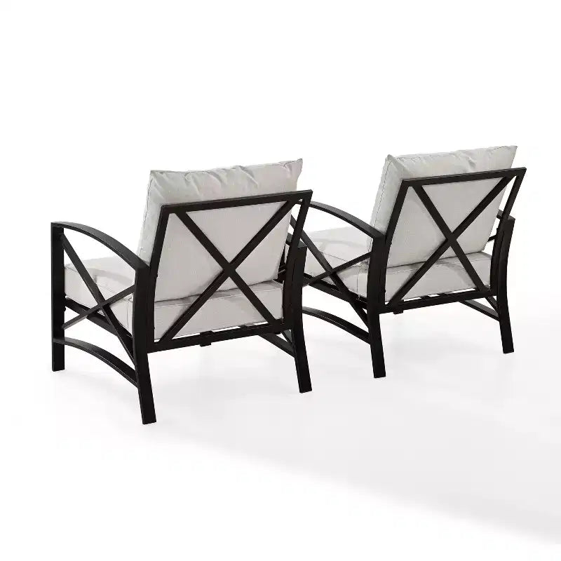 Crosley Kaplan 2-delige terrasstoelenset voor buiten