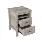 3-Piece Farmhouse Bedroom Sets, Full/Queen Size Platform Bed with Storage Nightstand and Dresser 4W - ModernLuxe