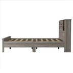 3-Piece Farmhouse Bedroom Sets, Full/Queen Size Platform Bed with Storage Nightstand and Dresser 4W - ModernLuxe