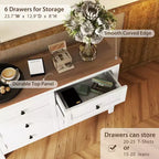 3-Piece Farmhouse Bedroom Sets, Full/Queen Size Platform Bed with Storage Nightstand and Dresser 4W - ModernLuxe