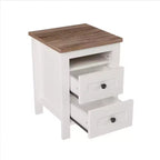 3-Piece Farmhouse Bedroom Sets, Full/Queen Size Platform Bed with Storage Nightstand and Dresser 4W - ModernLuxe