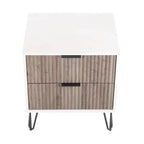 Manhattan Comfort Dumbo 2pc Modern 3 Drawer Dresser and 2 Drawer Nightstand Set