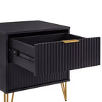 Manhattan Comfort Dumbo 2pc Modern 3 Drawer Dresser and 2 Drawer Nightstand Set