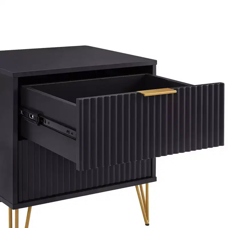Manhattan Comfort Dumbo 2pc Modern 3 Drawer Dresser and 2 Drawer Nightstand Set