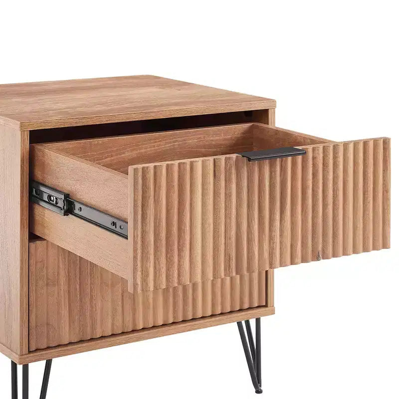 Manhattan Comfort Dumbo 2pc Modern 3 Drawer Dresser and 2 Drawer Nightstand Set
