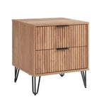 Manhattan Comfort Dumbo 2pc Modern 3 Drawer Dresser and 2 Drawer Nightstand Set