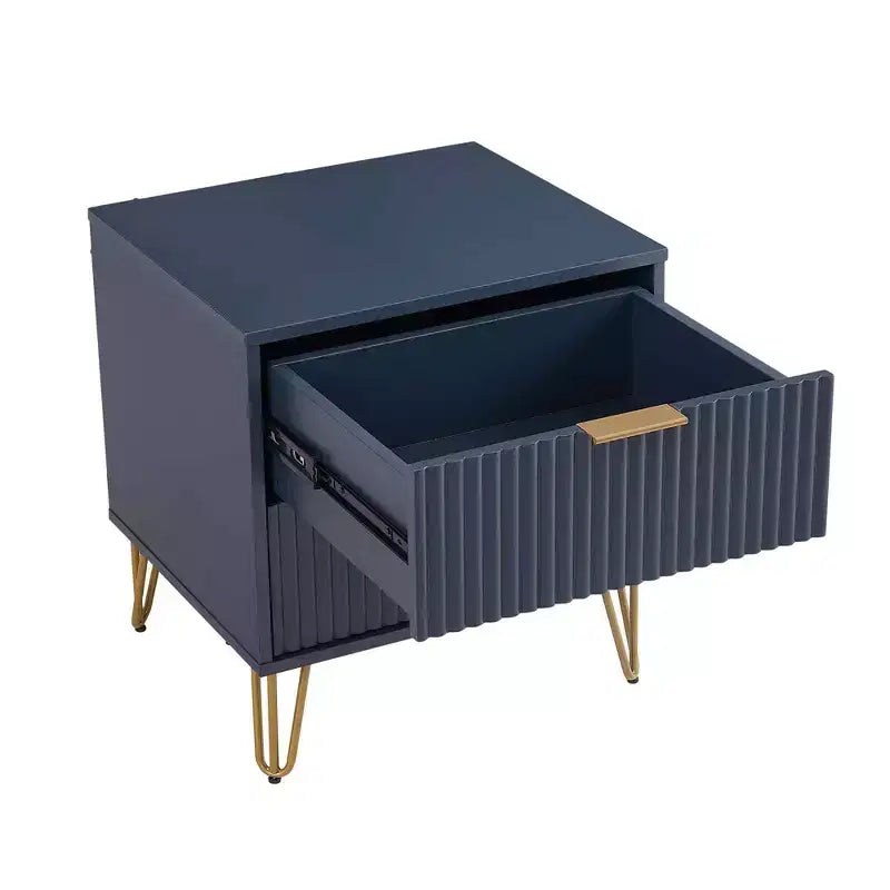 Manhattan Comfort Dumbo 2pc Modern 3 Drawer Dresser and 2 Drawer Nightstand Set