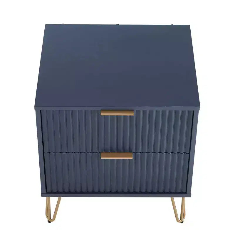 Manhattan Comfort Dumbo 2pc Modern 3 Drawer Dresser and 2 Drawer Nightstand Set