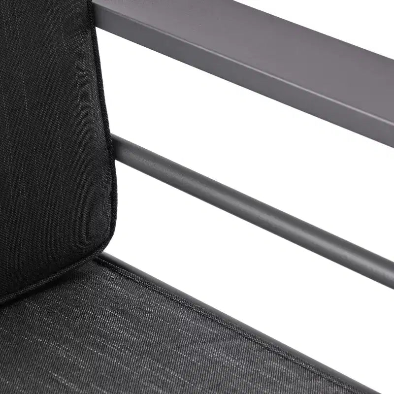 GDFStudio Wendy aluminium loungeset voor buiten, 4 zitplaatsen, met kussens, grijs