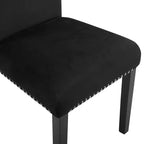 Roundhill Furniture Enbridge 5-delige eetset, eettafel met kruisframe en 4 stijlvolle stoelen