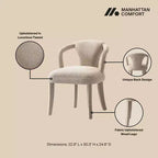 Manhattan Comfort Hathaway en Palmer moderne 5-delige eetkamerset
