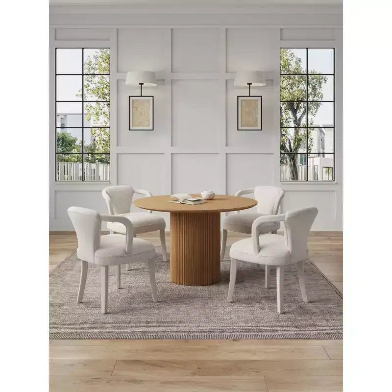 Manhattan Comfort Hathaway en Palmer moderne 5-delige eetkamerset