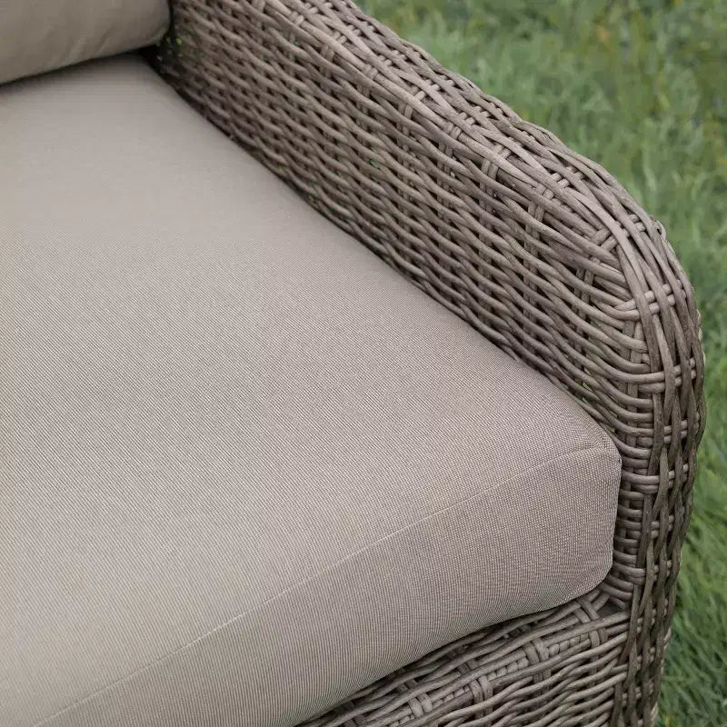 Leisure Made Mitchell 5pc Wicker Sectional in Fabric