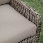 Leisure Made Mitchell 5pc Wicker Sectional in Fabric