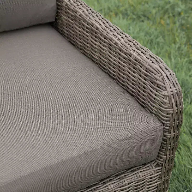 Leisure Made Mitchell 5pc Wicker Sectional in Fabric